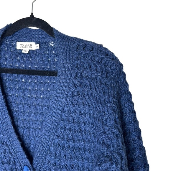 Molly Bracken Open-Knit Button-Front Cardigan - Picture 6 of 11
